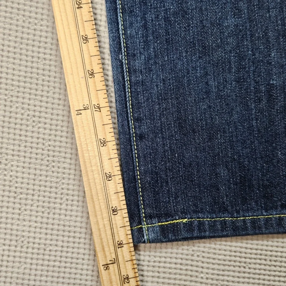 Vintage Don Baggy Jeans‎ Mens 34x32 Dark Wash Wide Leg Y2K Streetwear Distressed